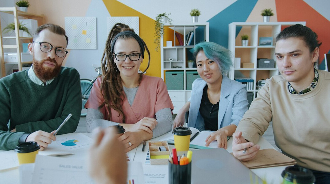 diverse business professionals